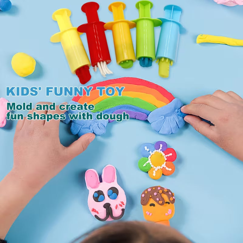 5-piece Colored Clay Extrusion Tool Set