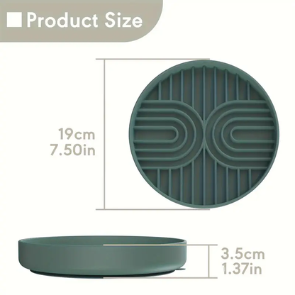 Non-slip, heat-resistant silicone slow food bowl - 1 piece