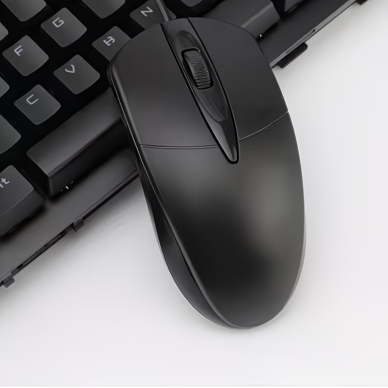 USB optical wired mouse, laptop, home office mouse, anti slip scroll wheel