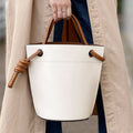 Newest Knot Design PU Large capacity Bucket bag handbags for women