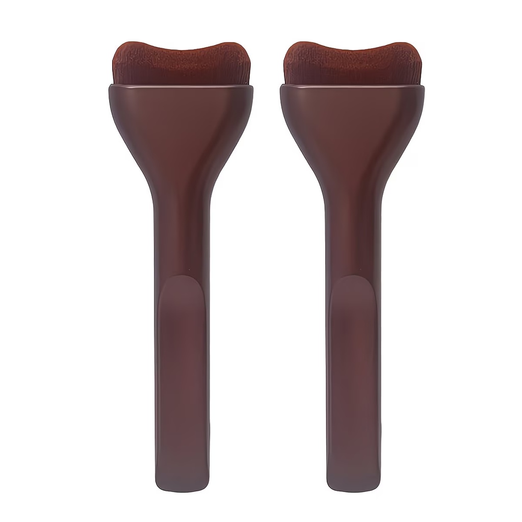 Nylon bristles, ABS plastic handle, ideal for facial and body makeup, suitable for all skin types