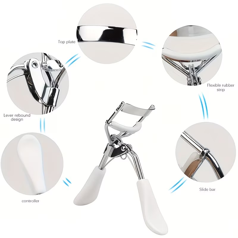 A professional eyelash curler with 10 replacement pads
