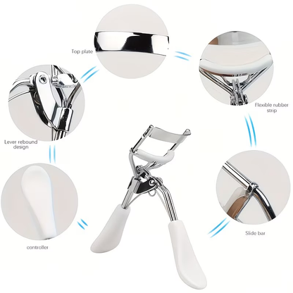 A professional eyelash curler with 10 replacement pads