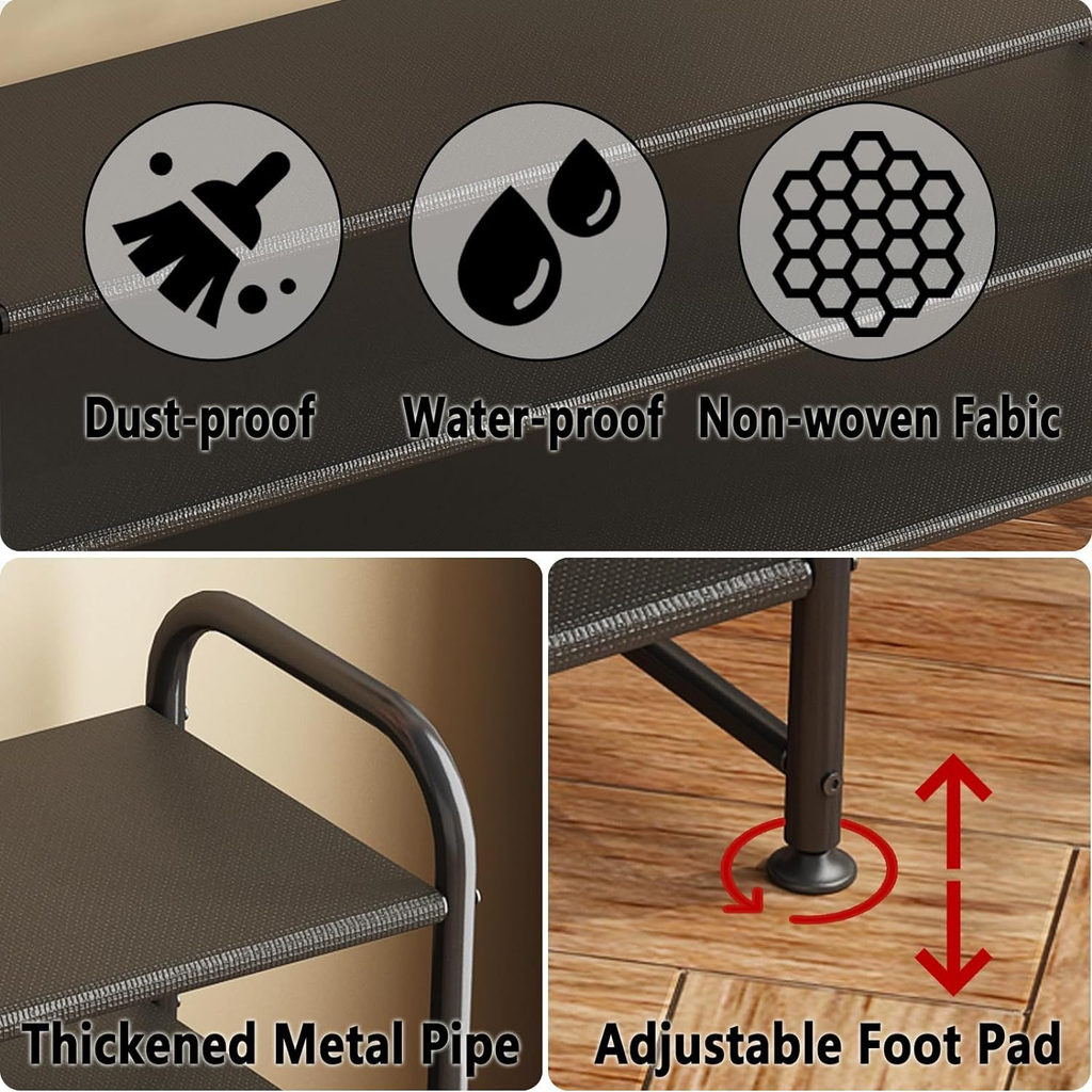 2-Tier Shoe Rack, Shoe Storage Organizer