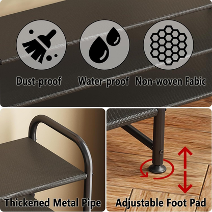 2-Tier Shoe Rack, Shoe Storage Organizer