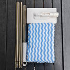7-piece set (1 mop and 6 random cleaning cloths) hands-free mop, suitable for both wet and dry use.
