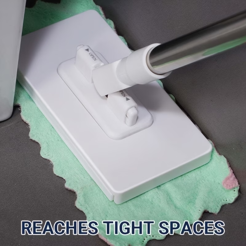 7-piece set (1 mop and 6 random cleaning cloths) hands-free mop, suitable for both wet and dry use.