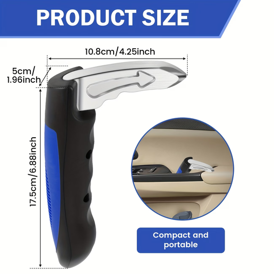 Car Door Assist Handle 2in 1 Multifunction Vehicle Support Handles Window Breaker for Elderly and Car Emergency