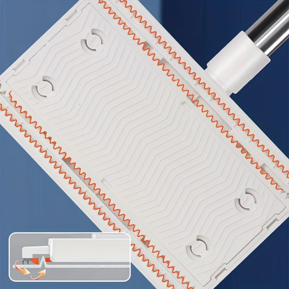 7-piece set (1 mop and 6 random cleaning cloths) hands-free mop, suitable for both wet and dry use.