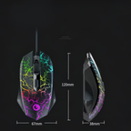 Ergonomic design, black with multi-color lighting, suitable for esports and business use