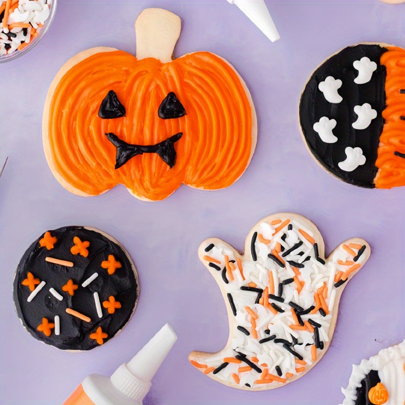 Halloween cookie cutter set (4 pieces), high-quality stainless steel baking molds