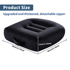 Adult booster seat cushion for shorter drivers, car safety seat cushion