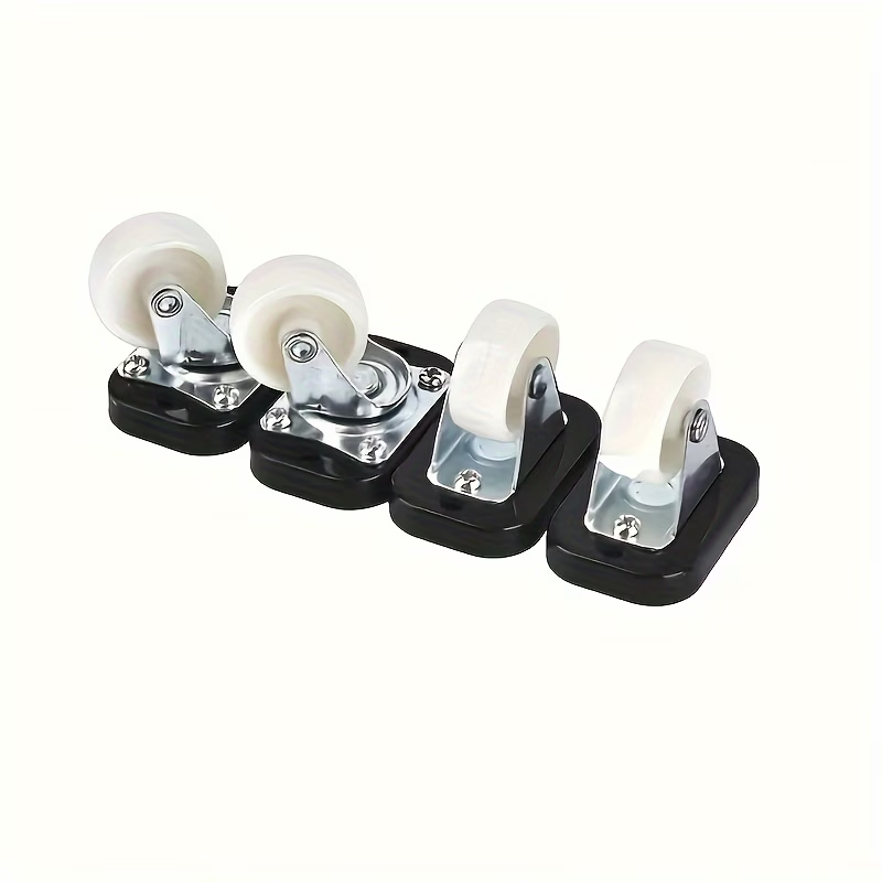 One portable clothing storage box with wheels and a pull rod.