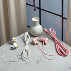 Cute cat shaped wired headphones with additional features, built-in microphone and volume adjustment