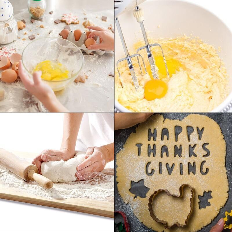 6-piece Thanksgiving Stainless Steel Cookie Mold Cake Baking DIY Tool Set