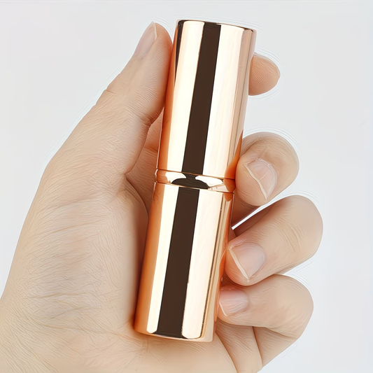 1 gold tube convenient retractable multi-purpose makeup brush