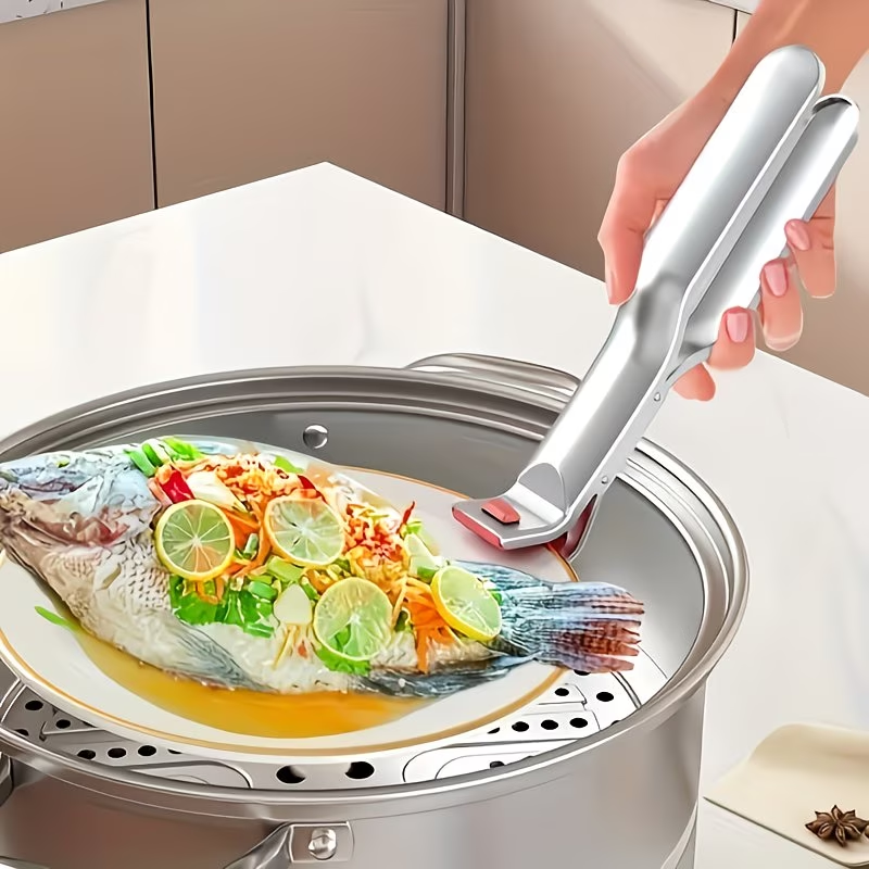 Stainless steel anti scald clip | Kitchen bowl elevator