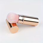 1 gold tube convenient retractable multi-purpose makeup brush