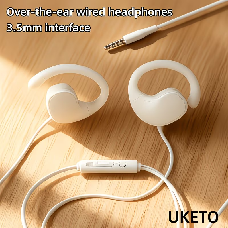 Plug and play wired headphones 3.5mm wired headphones round hole headphones