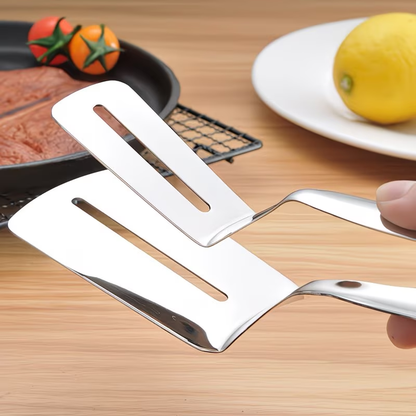 Stainless steel fish fryer and food clamp
