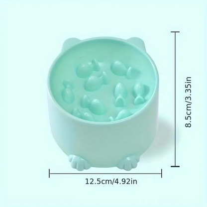 Anti-choking slow-feeding bowl, suitable for small and medium-sized cats and dogs