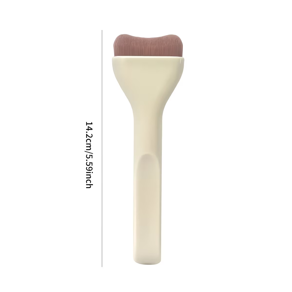 Nylon bristles, ABS plastic handle, ideal for facial and body makeup, suitable for all skin types