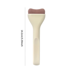 Nylon bristles, ABS plastic handle, ideal for facial and body makeup, suitable for all skin types