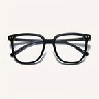 Blue-light blocking glasses (1 pair) — Unisex, oval, full-frame, clear lenses